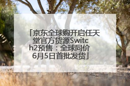 京东全球购开启任天堂官方货源Switch2预售：全球同价 6月5日首批发货
